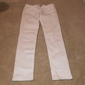 Celebrity Pink Jeans. low rise white skinny jeans